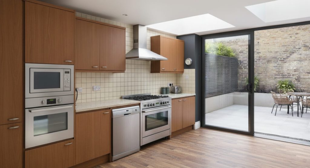 Modern Charcoal Kitchen Transformation — before