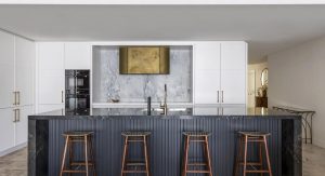 Monochrome & Brass Show-Kitchen